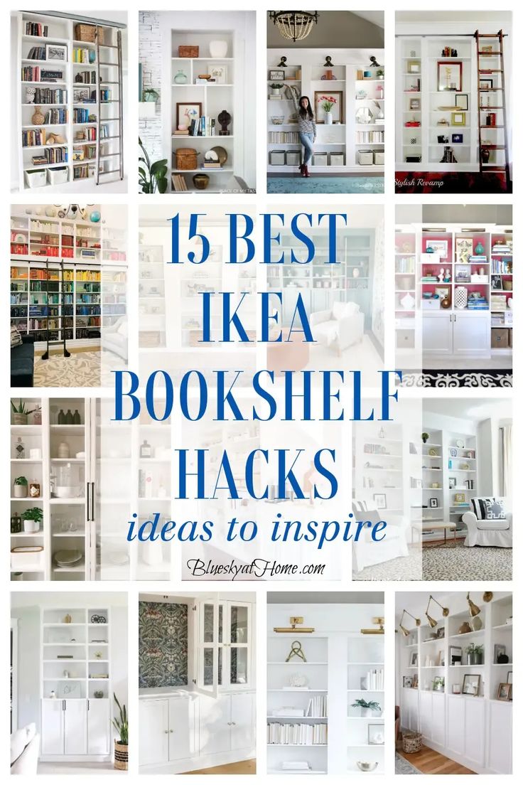 twelve bookshelf hacks that are great for organizing and decorating your home