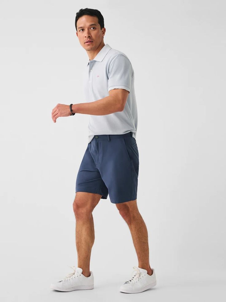 You know them, you love them. Our All Day Shorts were designed for movement and breathability in a perfectly tailored, flat-front style. They've got the quick-drying technical performance of swimwear crafted in our premium fabric, made primarily of recycled plastic bottles with a touch of cotton for a soft, natural feel. Finished with an inner drawstring, mesh-lined pockets, and a zipper fly, these shorts are expertly crafted for all-day functionality (hence its name). Details Fit: 7" inseam. Re Soft Natural, Women Clothing Boutique, Recycle Plastic Bottles, Recycled Plastic, Plastic Bottles, Boutique Clothing, Dark Blue, Relaxed Fit, Zipper