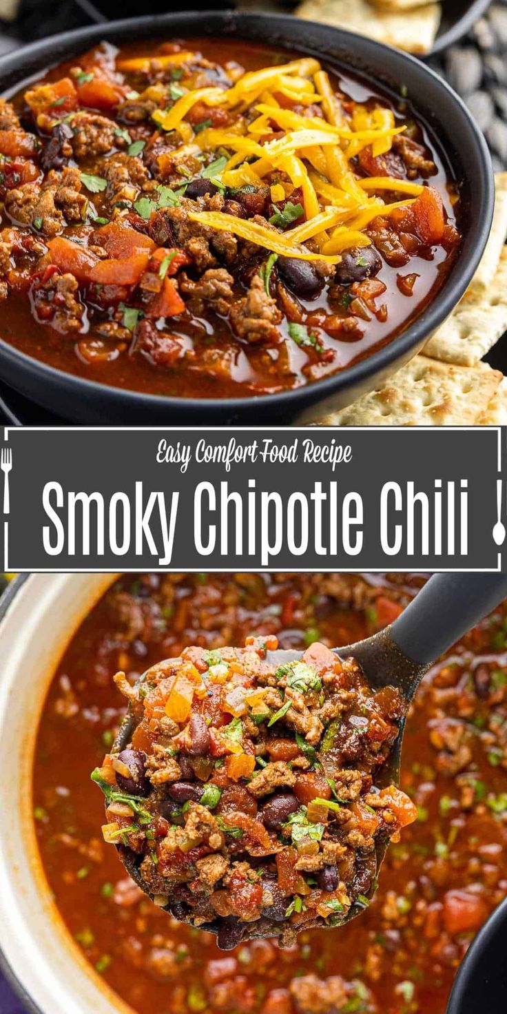 easy comfort food recipe smoky chipotte chili