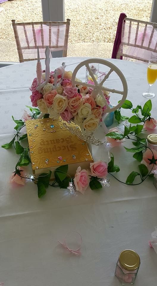 a table with flowers and candles on it at a wedding or other function in an outdoor venue