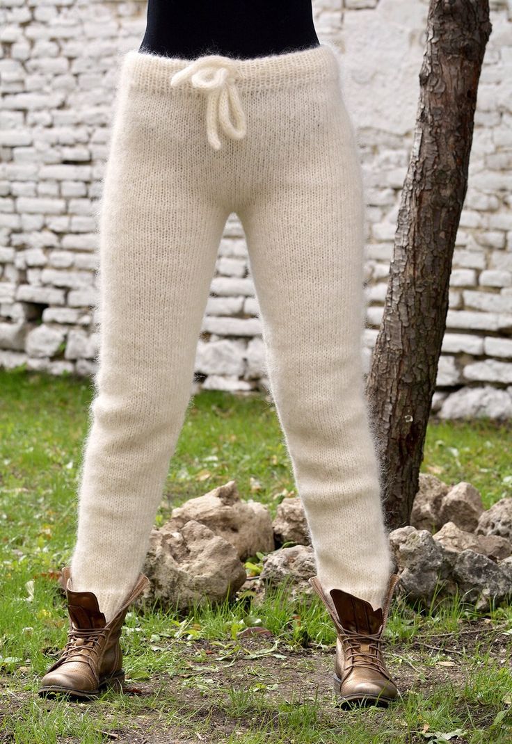 Designer Leggings, Outdoor Coats, Warm Pants, Mohair Knit, Leggings Design, Sweater Pants, Leg Warmers, Wool Sweaters, Khaki Pants