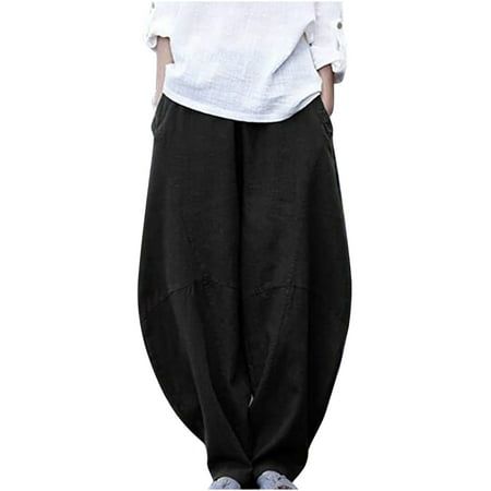 Welcome to our store (*) Womens Linen Wide Leg Lounge Pant High Waist Baggy Casual Pant Linen Palazzo Pants Summer Boho Wide Leg High Waist Casual Lounge Pant Trousers casual pants with pockets, stretch elastic high waist, wide leg, relaxed fit, beach trousers pants, sweatpants, casual style, and the loose fit is perfect for lounge or sporty Different Style Outfits Inspo Customer Show Detai Size Chart This beach trousers pants is simple but stylish, it is a all-match item that every fashionable White Linen Pants Women, Linen Pants Black, Vintage Harem Pants, Womens Lounge, Cotton Linen Trousers, Linen Harem Pants, Golf Pants Women, Sweatpants Women, Lounge Pants Womens