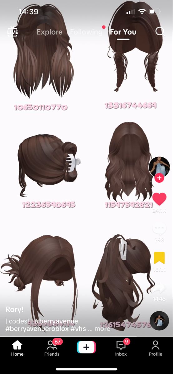 an image of some hair styles on a cell phone