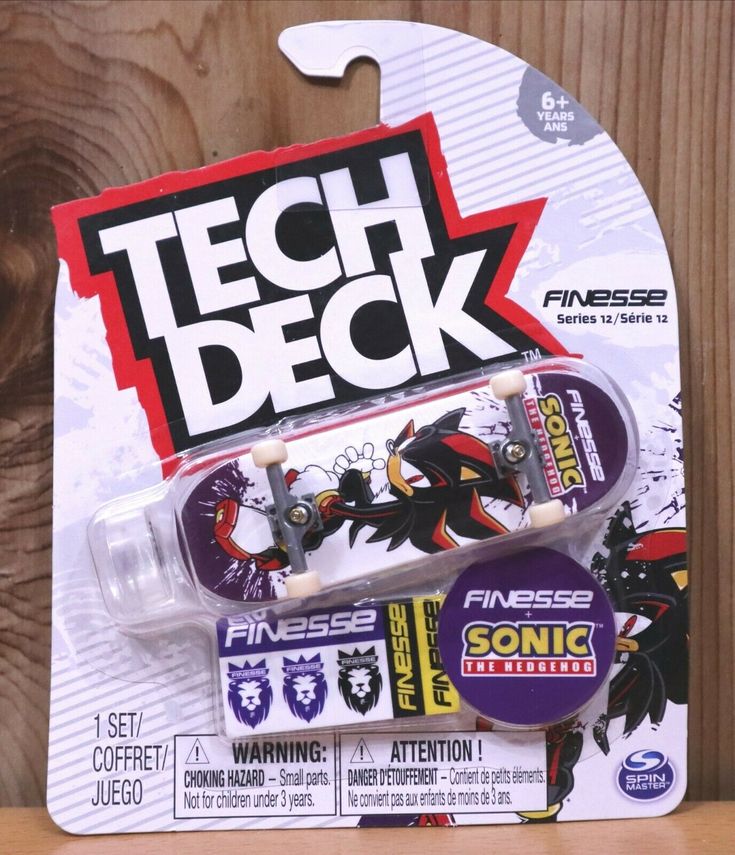 a package of tech deck toys on a table