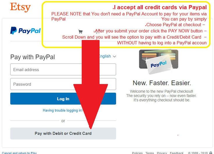 the sign up page for paypaid is shown with an arrow pointing to it