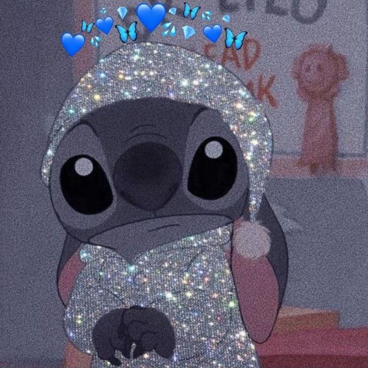 an image of a cartoon character with glitter on it