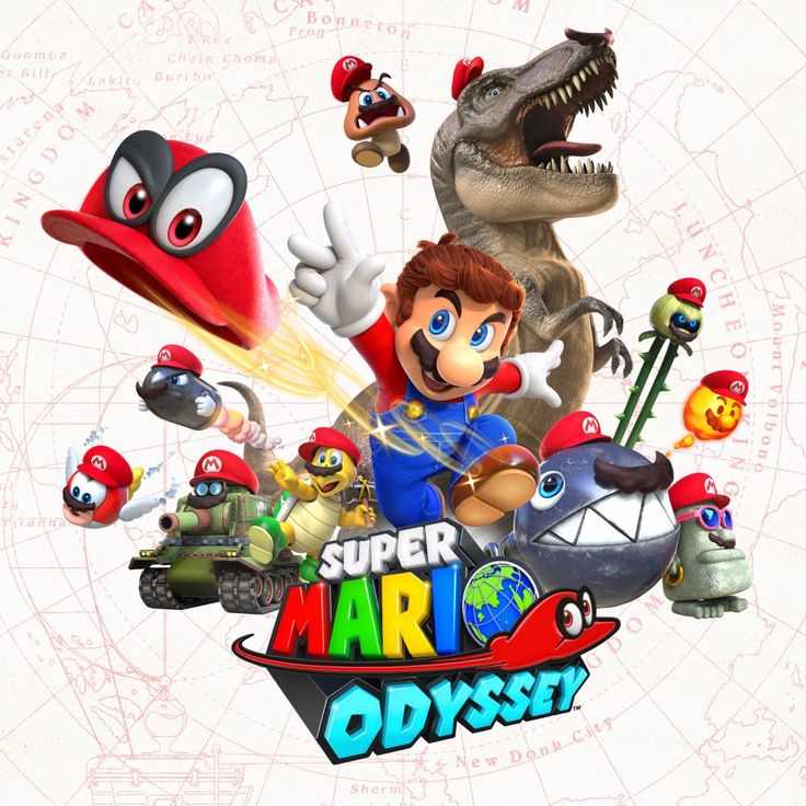 the super mario odyssey logo is shown in this screenshot from an upcoming nintendo game