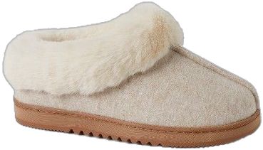 Winter Cozy Clogs With Cushioned Footbed, Casual Cream Slippers With Cushioned Footbed, Winter Loungewear Slippers With Textured Footbed, Comfy Winter Slippers With Textured Footbed, Soft Texture Indoor Slippers With Round Toe, Cozy Winter Slippers For Leisure, Cozy Closed Toe Winter Slippers, Winter Comfortable Closed Toe Clogs, Comfortable Cream Slippers With Round Toe