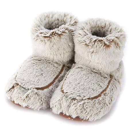 Quick Facts: Simply Warm in a Microwave Soothes, Warms and Comforts Scented with Real French Lavender Chill in a Freezer for Cooling Relief Safe for all Ages Fits Most Women’s Sizes 6-10 U.S. Non-Slip Soles Weight: 2.25lbs Feet Warmers, Pink Marshmallows, Spa Therapy, Beige Boots, Oprahs Favorite Things, French Lavender, Fur Slippers, Lavender Scent, Slipper Boots