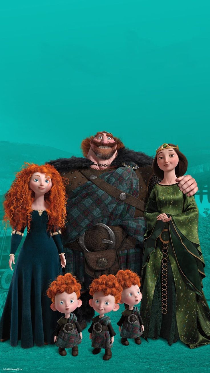 an image of the brave family from brave