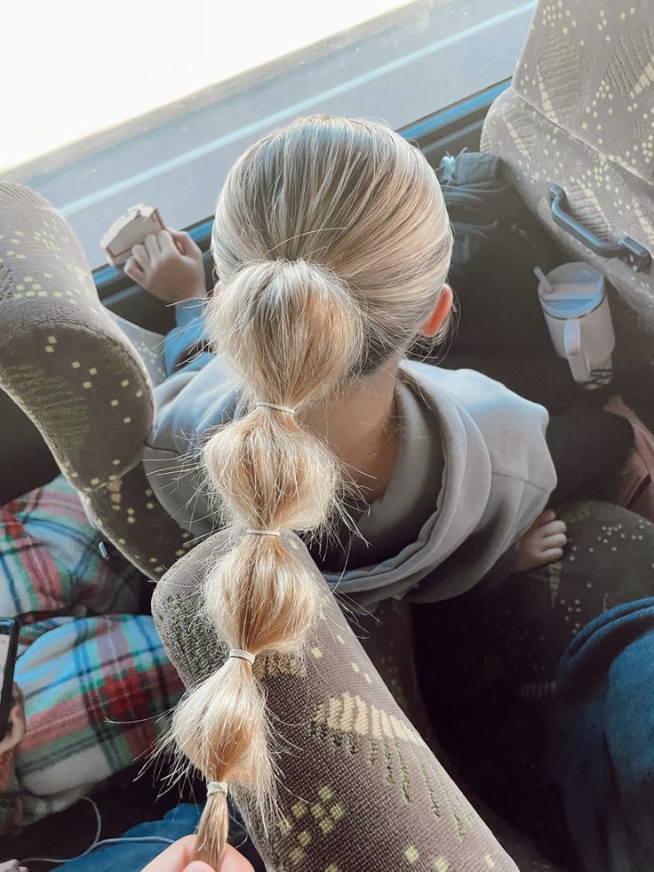 Camping Hairstyles For Long Hair, Track Meet Hairstyles, Meet Hairstyles, Camp Hairstyles, Gameday Hair, Simple Volleyball Hairstyles, Gymnastics Hairstyles, Basketball Hair