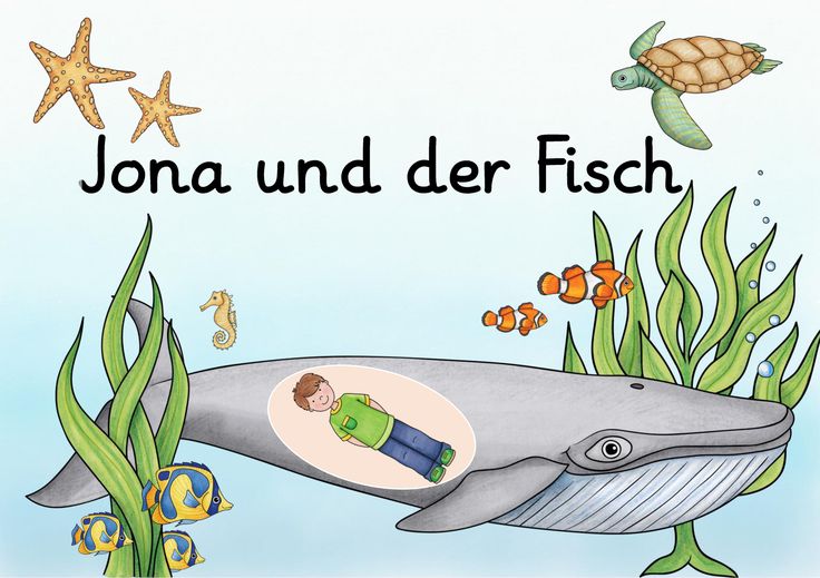 an illustration of a boy in a green shirt is under the water with a whale and sea animals