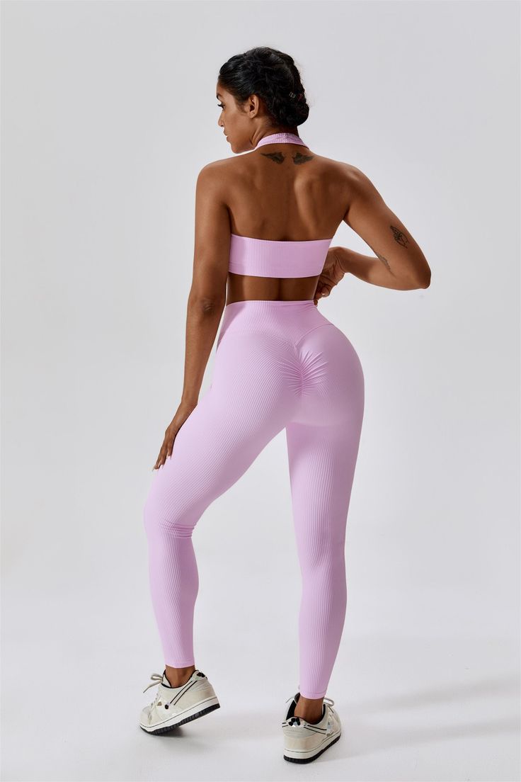 Discover our Ribbed Scrunch Butt Leggings – the ultimate blend of style and performance. With a high-waisted fit, these leggings offer both comfort and a flattering silhouette. The scrunch butt detail enhances your curves, while the ribbed performance fabric ensures top-notch quality. Elevate your activewear with these stylish leggings. Features: Body hugging fit High waisted, compressive waistband Designed for every workout Squat proof Fabric: Seamless ribbed fabric Super soft & comfy Four-way Athleisure Seamless Leggings With 4-way Stretch, Athleisure Seamless 4-way Stretch Leggings, High Stretch Seamless Leggings For Athleisure, High-stretch Seamless Leggings For Athleisure, Fitted Solid Color Yoga Pants For Gym, Solid Color Fitted Yoga Pants For Athleisure, Fitted Athleisure Yoga Pants, Fitted Athleisure Leggings For Pilates, Fitted Solid Color Athleisure Yoga Pants