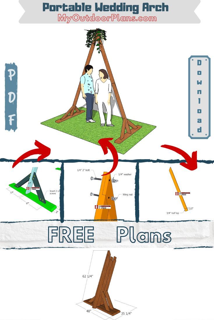 the diagram shows how to build a tree house with two people and arrows pointing in different directions