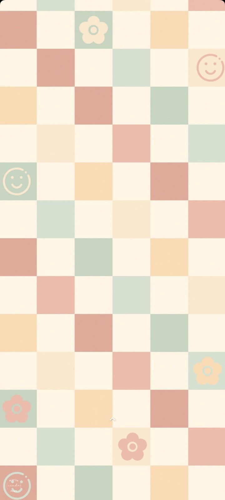 an image of a checkerboard pattern with smiley faces on it's side