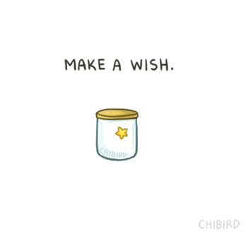 a jar with the words make a wish written on it and a star above it