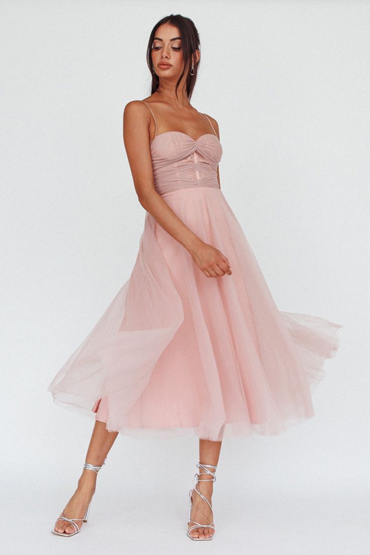 Shop the Smitten Lace Insert Tulle Midi Dress Blush | Selfie Leslie Blush Midi Dress, Fairytale Princess, Bridesmaid Ideas, Tulle Midi Dress, Selfie Leslie, Midi Dress Style, Senior Prom, Split Maxi Dress, Iron Material