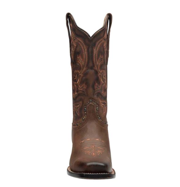 This model from Rio Grande Boots has a classic design with western embroidery and a cowboy heel. You won't want to take them off! now your favorite pair of cowgirl boots with a super comfortable insole, ideal for an unstoppable day. Put them on to go to the ranch or for a walk around the city, and feel their great comfort. Finely decorated with rivets. Western embroidery Shaft Height: 11" Heel: 2" Comfortable insole Square toe with western embroidery Natural leather sole Made in Mexico Item: LS- Cowgirl Boots Square Toed, Western Embroidery, Cowgirl Boot, Western Boots Women, Color Cafe, La Girl, Cow Girl, The Ranch, Rio Grande