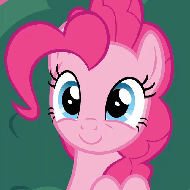 the pinkie is looking at something with big eyes