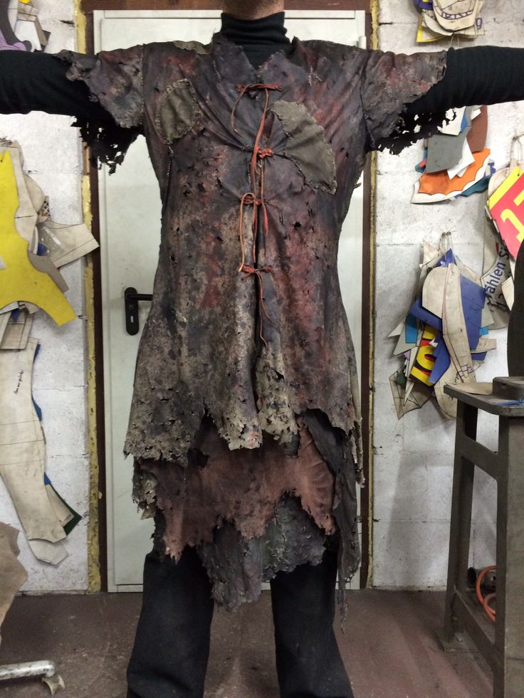 a mannequin is dressed up as a zombie