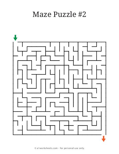 the maze puzzle is shown in this book