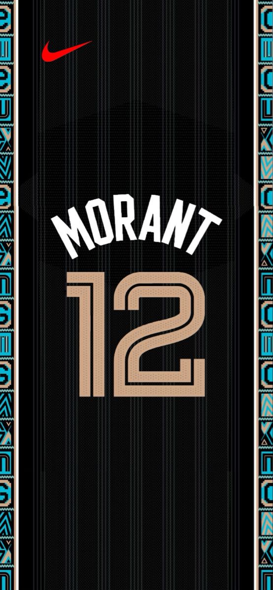 the nike jersey worn by morgant is shown