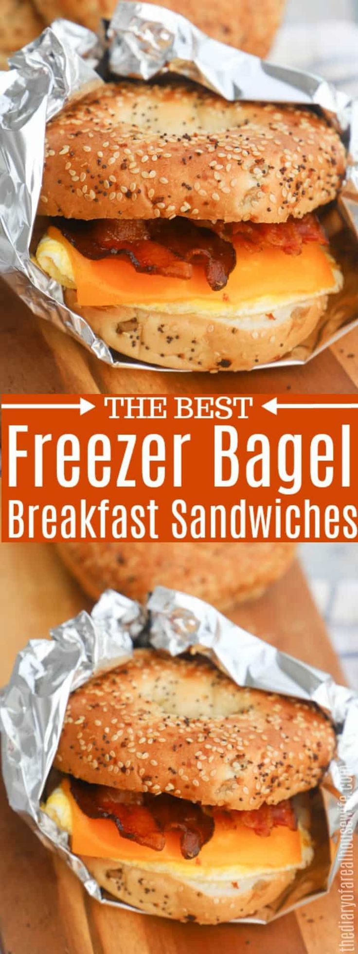 the best freezer bagel breakfast sandwiches