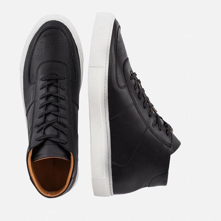 Garcia High Top Sneakers – Beckett Simonon Urban Aesthetic, A Basketball, Leather Baby, Black High Tops, Sneaker Games, Retro Sneakers, Basketball Player, Basketball Players, The Urban