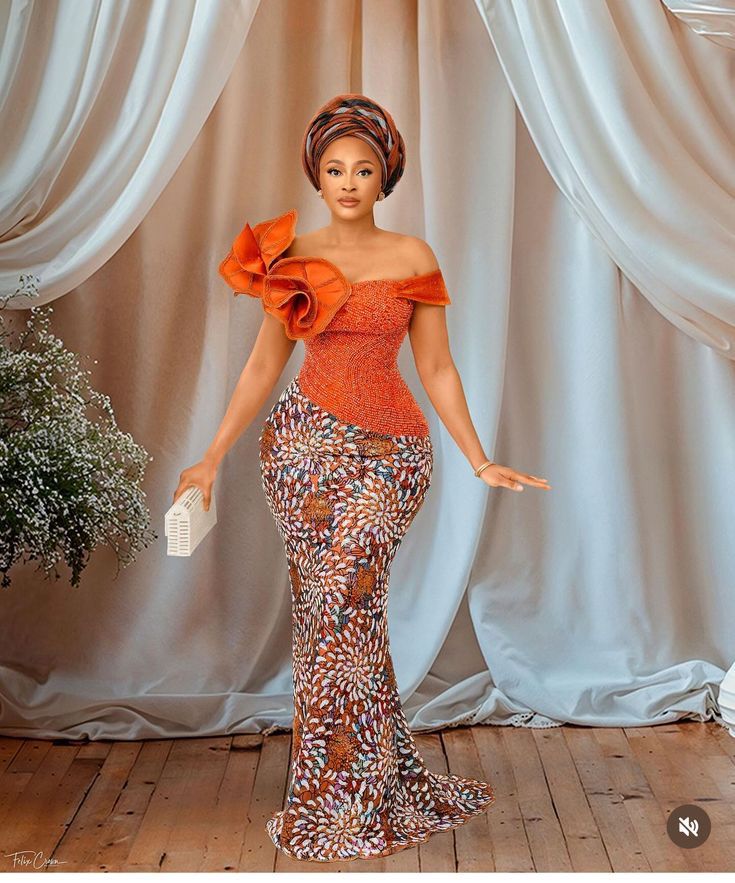 Model Gown, Aso Ebi Lace Styles, Nigerian Dress, Nigerian Lace Styles Dress, Nigerian Lace Styles, Lace Gown Styles, African Inspired Clothing, Lace Dress Styles, African Print Dress Designs