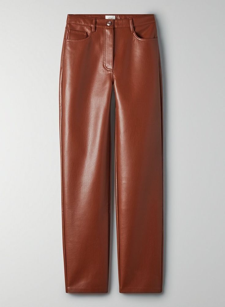 Brown Leather Pant for Women Fashion Brown Trouser Brown Leather Pant, Leather Pants For Men, Leather Pants Style, Brown Leather Pants, Vegan Leather Pants, Mens Leather Pants, Pant For Women, High Fashion Women, Leather Skirts