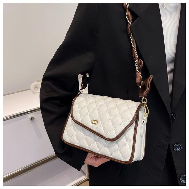 Material: PU
Texture: Soft
Closed: Buckle
Size: 8.1"L x 3.1"W x 5.5"H in; It is enough to hold daily stuffs including cell phones, sunglasses, wallet, key etc. نظارات شمسية, Cross Body Bags, Bags Tote, Bag Light, Women's Handbags, Black Khakis, Flap Bag, White Bag, Chanel Classic