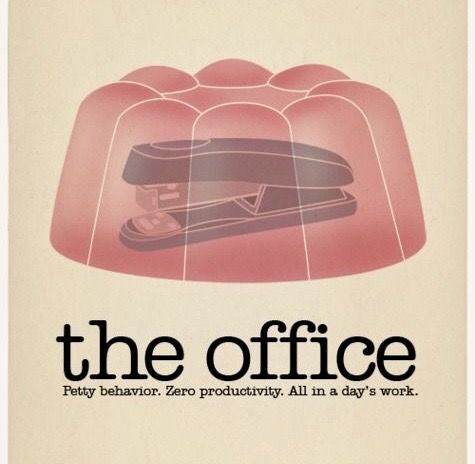 an advertisement for the office featuring a phone