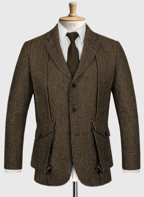 Custom Made Scottish Style Jackets, exclusively hand tailored by our most excellent craftsmen.   Choose from Wool, Linen, Terry Rayon, Corduroys and Chinos, we can make this jacket for you using any fabric listed below on this product page.   When it comes to stylish, sophisticated clothing, our jackets are all you want.   Boost your style with a well-designed suit, team it up with a matching or contrast pair of trousers which you can buy from here. Lining: 100% Viscose; Dry Clean. Luxury Fitted Single-breasted Tweed Jacket, Fitted Luxury Tweed Outerwear, Tailored Tweed Sport Coat In Elegant Style, Tailored Elegant Tweed Sport Coat, Elegant Fitted Tweed Sport Coat, Elegant Tweed Sport Coat With Lapel Collar, Elegant Brown Single Breasted Sport Coat, Elegant Winter Sport Coat With Herringbone Pattern, Luxury Tweed Blazer With Lapel Collar