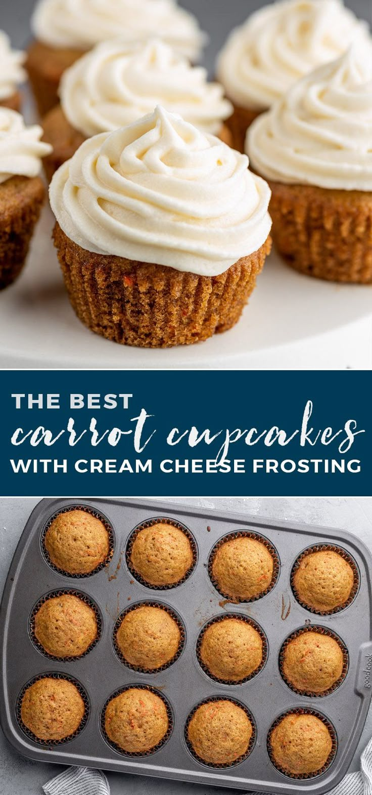 the best carrot cupcakes with cream cheese frosting are ready to be eaten