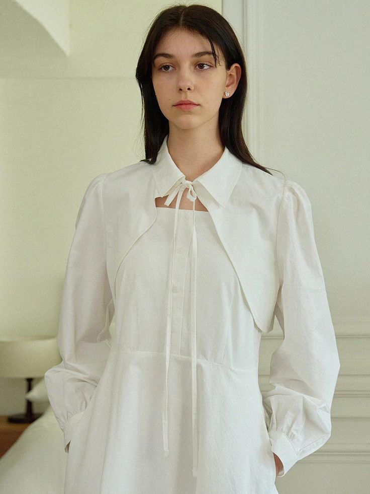 Composition : Cotton 100%Color : WhiteCountry of Origin : Republic of Korea Spring White Layered Dresses, White Layered Dresses For Spring, White Long Sleeve Dress For Layering, Elegant White Layered Dress, Layered Long Dress, Dress Set, Set Dress, Long Dress, Composition