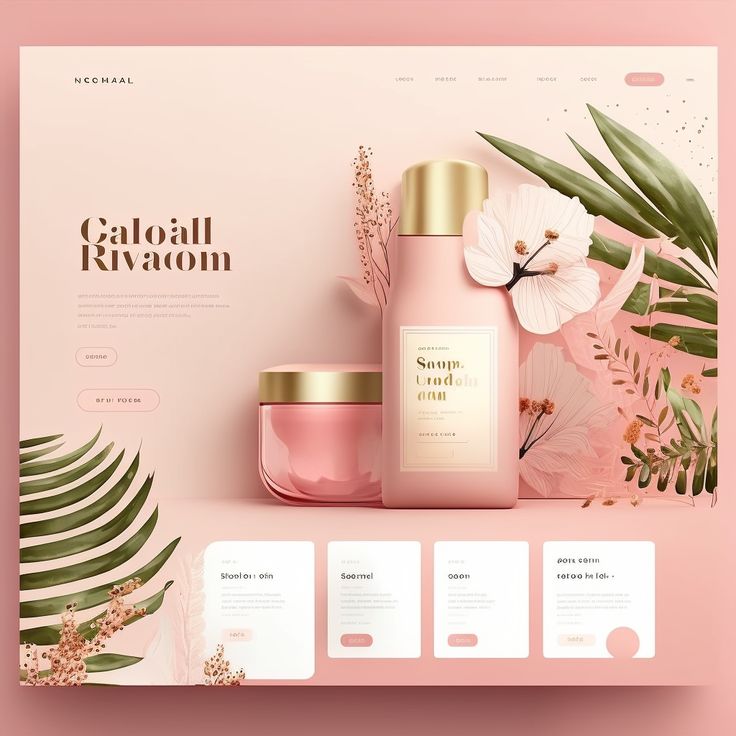 the landing page for an eco - friendly cosmetics brand, called gatoalli rivaon