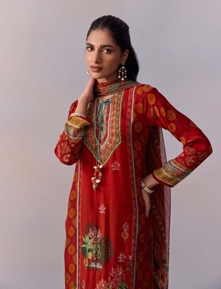 Discover elegance with this miniature Mughal print straight suit, a perfect design for festive occasions. Adorned with delicate embroidery detailing and styled with straight pants, it showcases a refined silhouette. The set includes a coordinated dupatta in soft georgette fabric, adding a graceful touch to your celebration wardrobe. Straight Suit, Delicate Embroidery, Georgette Fabric, Kurta Set, Embroidery Details, Personal Shopper, Straight Pants, Modern Woman, Turn Ons