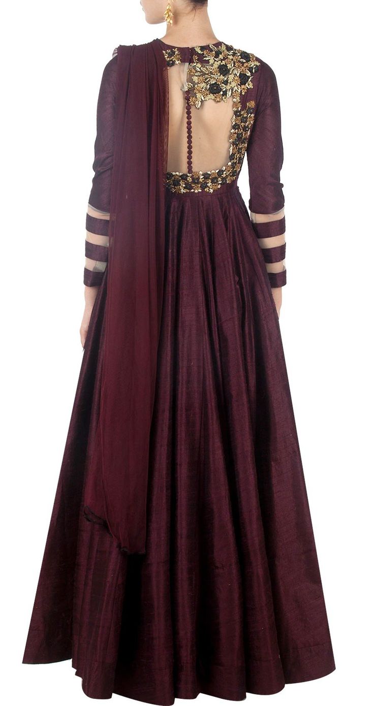 This long anarkali salwar kameez features in a maroon raw silk anarkali with gold dabka work motif detailing on back and waist along with a draped dupatta. Fabric: Raw silk, net, cotton, shantoon. Raw Silk Anarkali, Hair Mask For Dry Hair, Mask For Dry Hair, Hair Mask Diy, Mask For Damaged Hair, Dabka Work, Diy Hair Mask For Dry Hair, Avocado Hair Mask, Avocado Hair