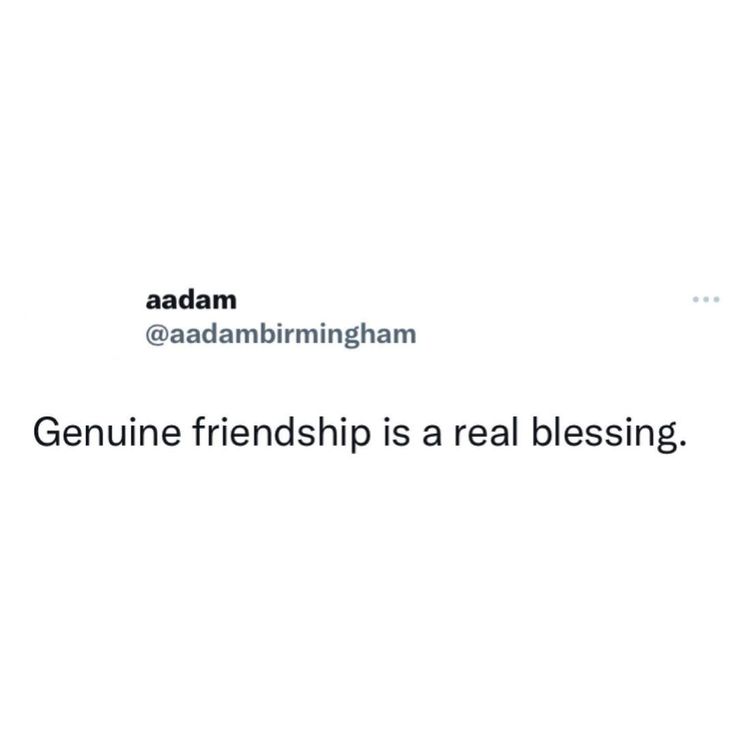 the text reads, genuine friend is a real blessing