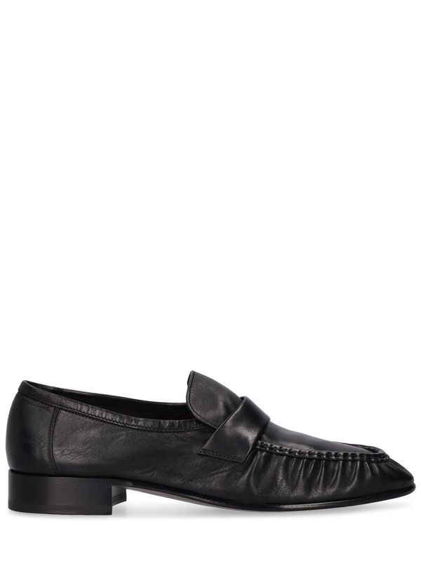 Find The Row 20mm Soft Leather Loafers on Editorialist. 20mm Heel. Leather upper. Slip on. Leather lining. Leather sole Soft Loafers, Mary Kate Olsen, Penny Loafers, Leather Flats, Classic Elegance, Stacked Heel, Leather Loafers, Luxury Items, Leather Heels