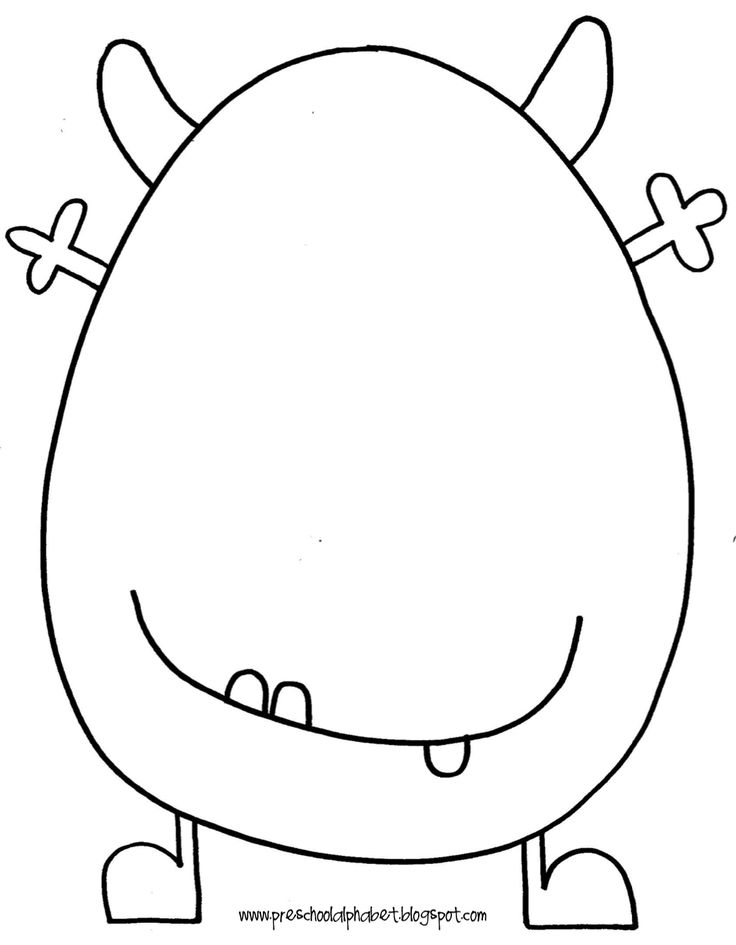 a cartoon monster with two crosses on it's chest and one eye open, in black and white