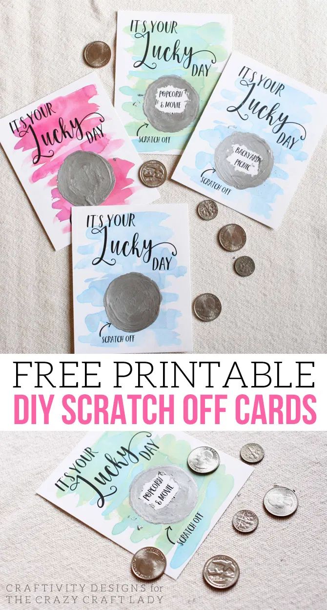 the free printable diy scratch off cards