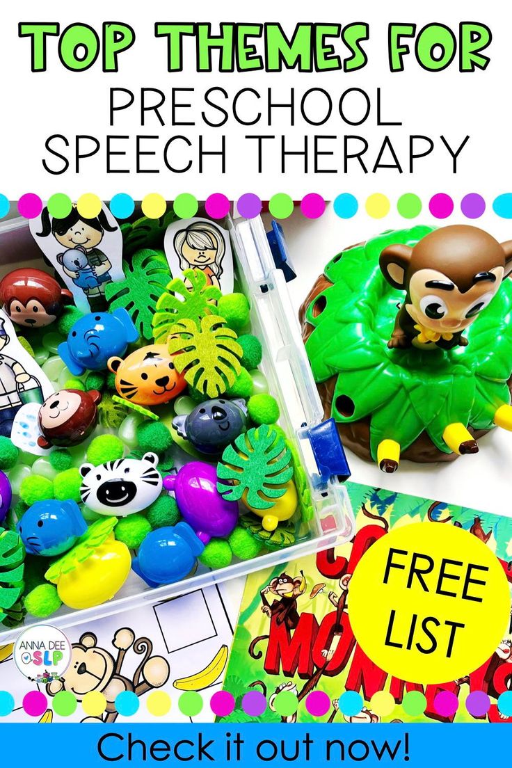 the top themes for preschool speech therapy check it out now with free printables