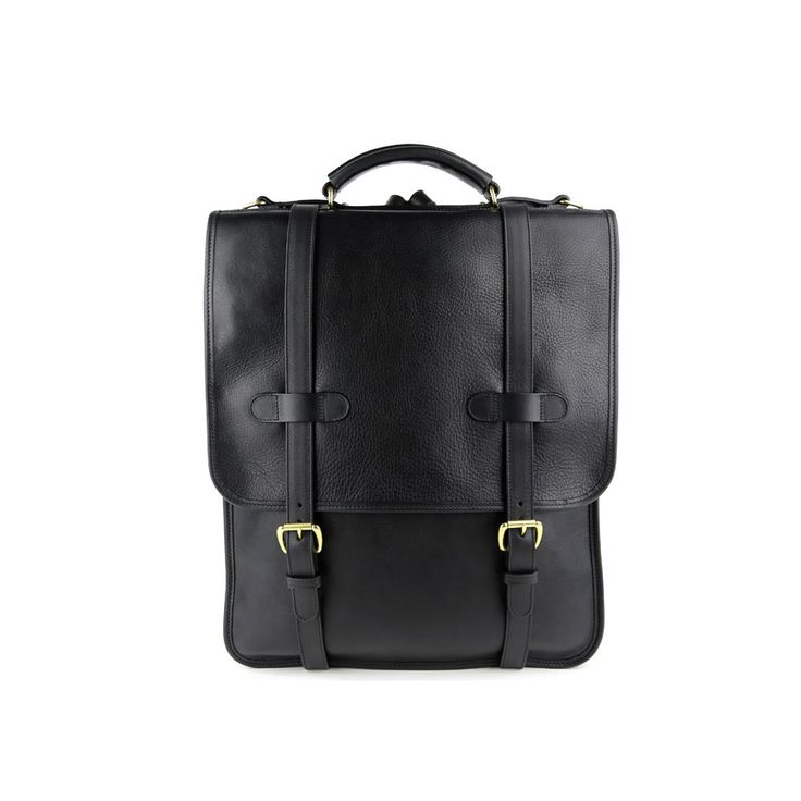 Luxury Leather Backpack for Men Classic Satchel For Travel Shaped As Backpack, Classic Travel Satchel Shaped As Backpack, Classic Backpack With Adjustable Strap, Classic Travel Satchel Backpack, Classic Shoulder Bag Backpack For Daily Use, Luxury Backpack With Detachable Strap, Elegant School Satchel Backpack, Classic Leather Shoulder Bag For Travel, Leather Business Backpack With Detachable Strap