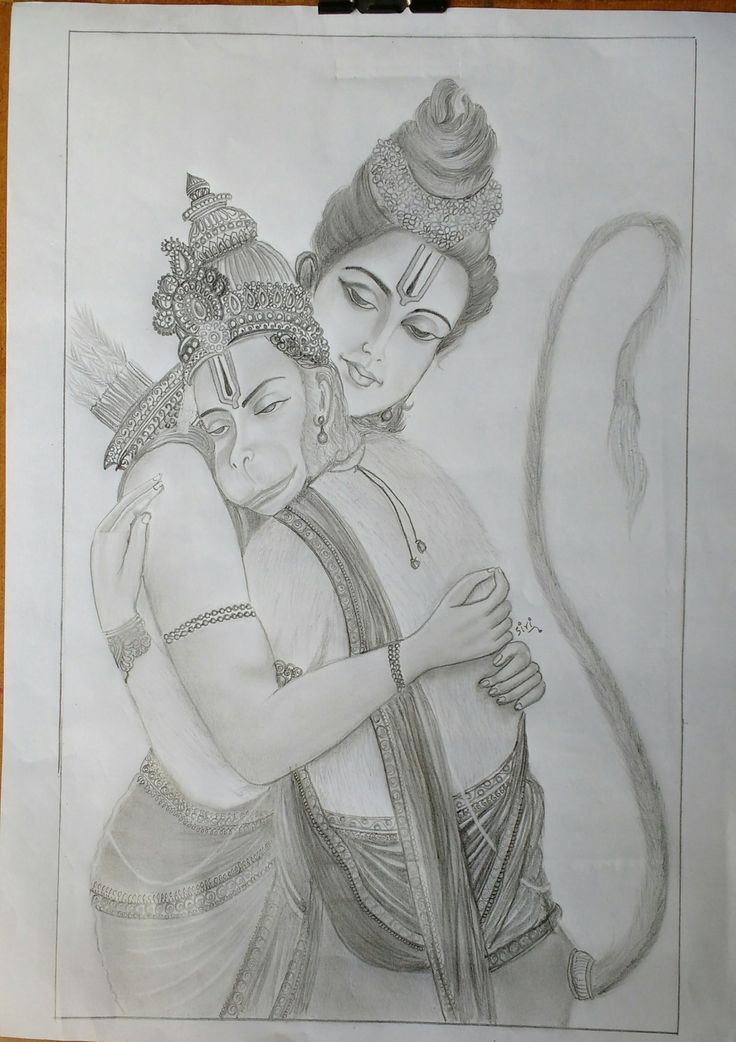 pencil drawing of two women hugging each other