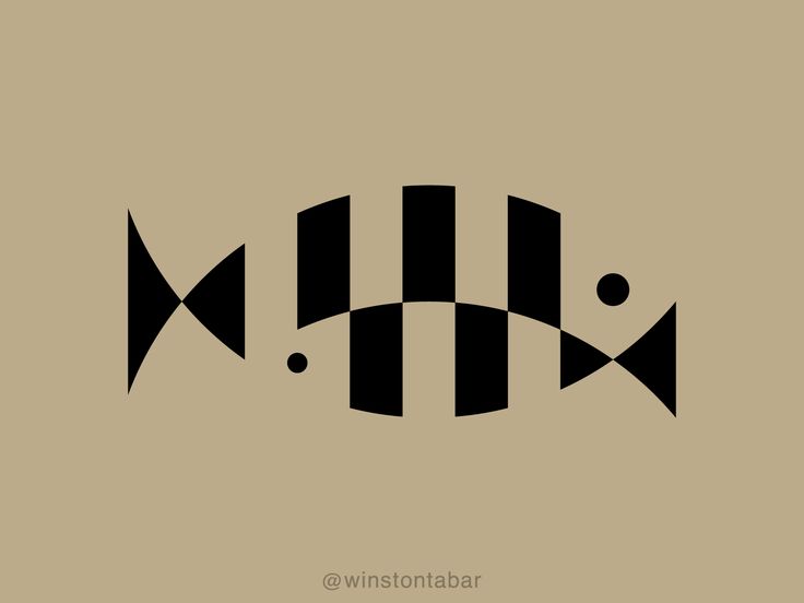 a fish that is black and white on a brown background with the words, don't