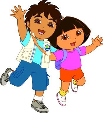 a boy and girl are jumping in the air