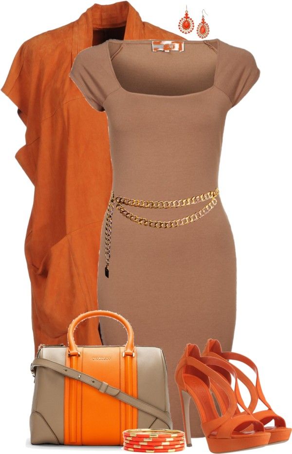 Camel Outfit, Orange Outfit, Complete Outfits, Komplette Outfits, Work Attire, Look Chic, Work Clothes, Work Fashion, Business Fashion