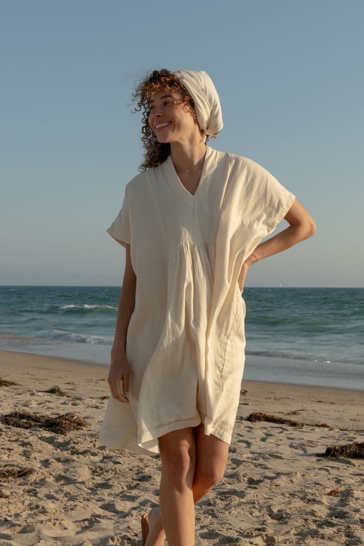 Experience effortless style with the Tan Gathered Shirt Dress from World of Crow. Crafted with sustainable materials, this dress features a flattering gathered design and a chic shirt-style silhouette. Explore our collection of conscious fashion and embrace sustainable living. Shop now Cotton Caftan, Chic Shirts, Custom Label, Conscious Fashion, Caftan Dress, White Dress Summer, Beach Days, White Summer, High Point