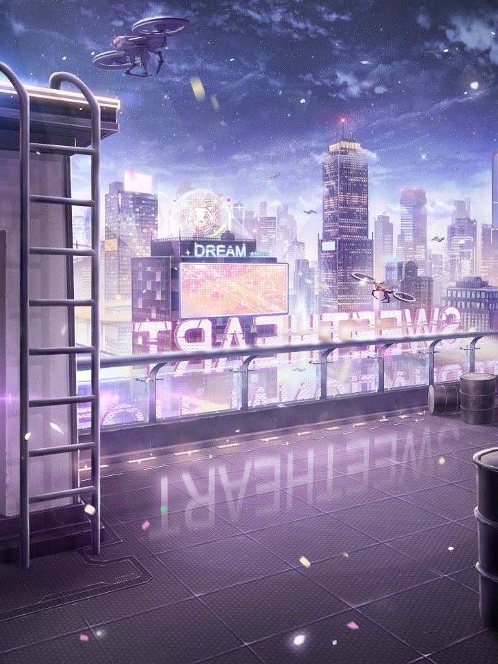 a futuristic cityscape with the word dream written in large letters on it's walls